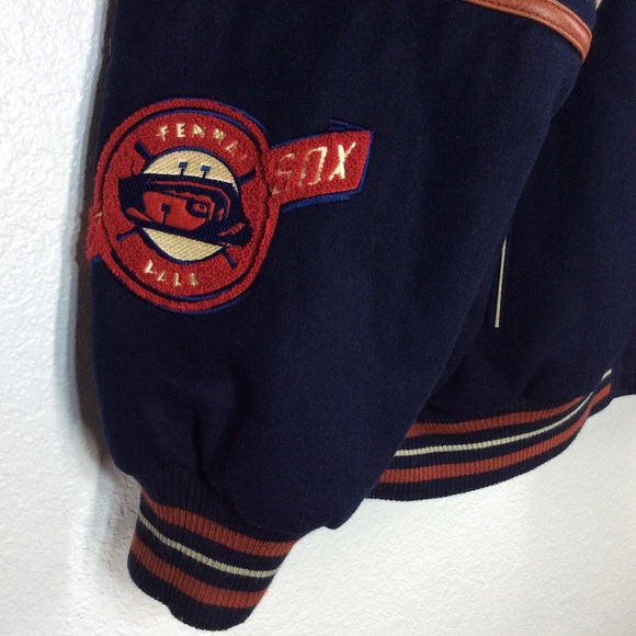 Word Series 1967 Boston Red Sox Reversible Button-Up Wool Blend Jacket - Picture 3 of 16